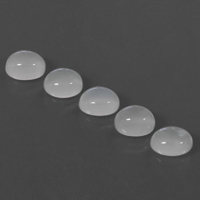 9.33 ct White Moonstone Stone, Natural Moonstone in Oval Cabochon Shape for Sale