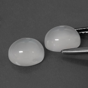 Moonstone Gemstone in 8.2 x 6.9 mm Size for Sale, Moonstone Stone in White Color