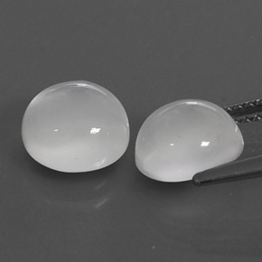 Moonstone Gemstone in 8 mm (calibrated) Size for Sale, Moonstone Stone in White Color