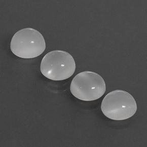 7.85 ct White Moonstone Stone, Natural Moonstone in Round Cabochon Shape for Sale