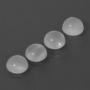 Moonstone Gemstone in 8 mm (calibrated) Size for Sale, Moonstone Stone in White Color