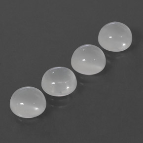 Moonstone Gemstone in 8 mm (calibrated) Size for Sale, Moonstone Stone in White Color