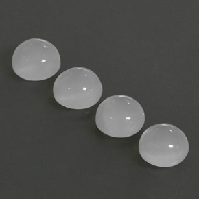 8.52 ct White Moonstone Stone, Natural Moonstone in Round Cabochon Shape for Sale