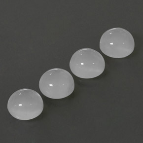 Moonstone Gemstone in 8 mm (calibrated) Size for Sale, Moonstone Stone in White Color