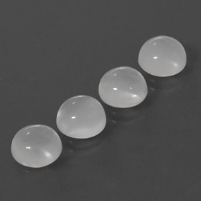 Moonstone Gemstone in 8 mm (calibrated) Size for Sale, Moonstone Stone in White Color