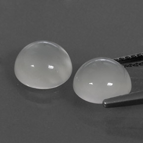 Moonstone Gemstone in 8 mm (calibrated) Size for Sale, Moonstone Stone in White Color
