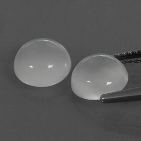 Moonstone Gemstone in 8 mm (calibrated) Size for Sale, Moonstone Stone in White Color