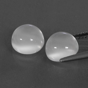 Moonstone Gemstone in 8 mm (calibrated) Size for Sale, Moonstone Stone in White Color