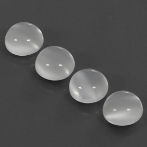 7.95 ct White Moonstone Gemstone, Moonstone Gem in Round Cabochon Shape for Sale.