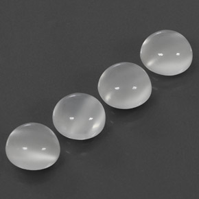 7.95 ct White Moonstone Stone, Natural Moonstone in Round Cabochon Shape for Sale