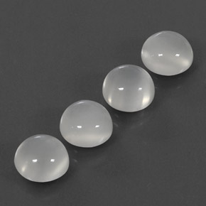 8.48 ct White Moonstone Stone, Natural Moonstone in Round Cabochon Shape for Sale