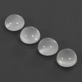 Moonstone Gemstone in 8 mm (calibrated) Size for Sale, Moonstone Stone in White Color