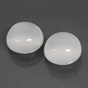 4.15 ct White Moonstone Stone, Natural Moonstone in Round Cabochon Shape for Sale