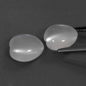 Moonstone Gemstone in 9 x 9 mm (calibrated) Size for Sale, Moonstone Stone in White Color