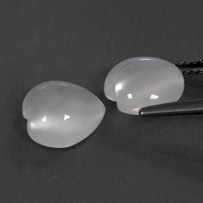 Moonstone Gemstone in 9 x 9 mm (calibrated) Size for Sale, Moonstone Stone in White Color