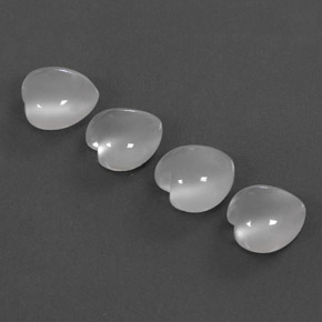 Moonstone Gemstone in 9 x 9 mm (calibrated) Size for Sale, Moonstone Stone in White Color
