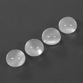 9.25 ct White Moonstone Stone, Natural Moonstone in Round Cabochon Shape for Sale