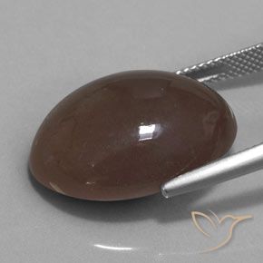 Moonstone Gemstone in 22.1 x 16.2 mm Size for Sale, Moonstone Stone in Medium Brown Color
