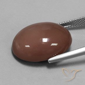 Moonstone Gemstone in 20 x 15 mm (calibrated) Size for Sale, Moonstone Stone in Reddish Brown Color
