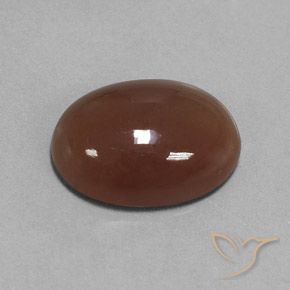 16.52 ct Brown Moonstone Stone, Natural Moonstone in Oval Cabochon Shape for Sale
