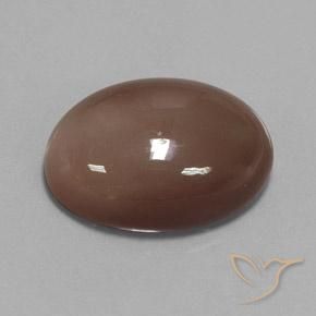 23.78 ct Brown Moonstone Stone, Natural Moonstone in Oval Cabochon Shape for Sale