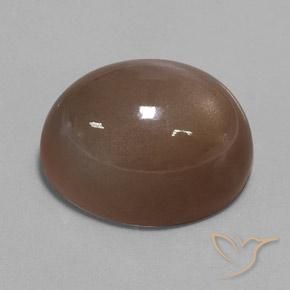 36.79 ct Brown Moonstone Stone, Natural Moonstone in Oval Cabochon Shape for Sale