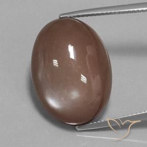 22.65 ct Brown Moonstone Gemstone, Moonstone Gem in Oval Cabochon Shape for Sale.