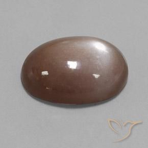 22.65 ct Brown Moonstone Stone, Natural Moonstone in Oval Cabochon Shape for Sale
