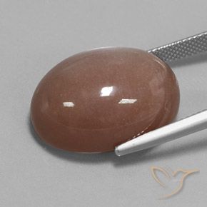 Moonstone Gemstone in 22.1 x 16.2 mm Size for Sale, Moonstone Stone in Brown Color