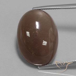 22.96ct Natural Medium Brown Moonstone, Oval, Opaque