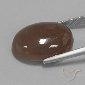 Moonstone Gemstone in 22.2 x 16.1 mm Size for Sale, Moonstone Stone in Medium Brown Color