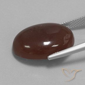 Moonstone Gemstone in 22.2 x 16.2 mm Size for Sale, Moonstone Stone in Medium Brown Color