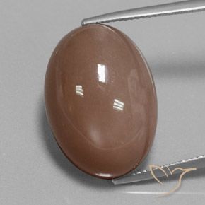 27.61ct Natural Medium Brown Moonstone, Oval, Opaque