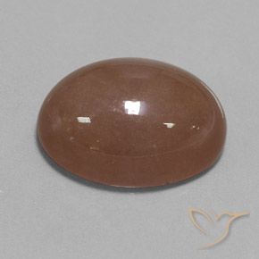27.61 ct Brown Moonstone Stone, Natural Moonstone in Oval Cabochon Shape for Sale