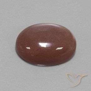 19.73 ct Brown Moonstone Stone, Natural Moonstone in Oval Cabochon Shape for Sale