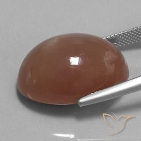 Moonstone Gemstone in 22 x 16.1 mm Size for Sale, Moonstone Stone in Brown Color