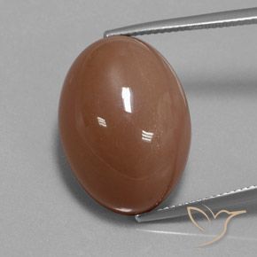 30.83 ct Brown Moonstone, 22.2 x 16.1 mm Oval Cut From India, Photo A