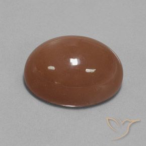 30.83 ct Brown Moonstone Stone, Natural Moonstone in Oval Cabochon Shape for Sale