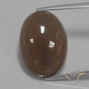 22.19ct Natural Medium Brown Moonstone, Oval, Opaque