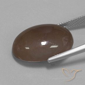 Moonstone Gemstone in 22.1 x 16 mm Size for Sale, Moonstone Stone in Medium Brown Color