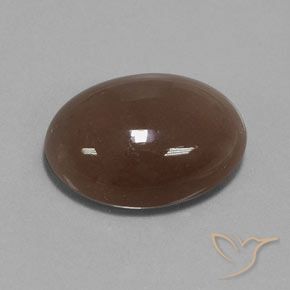 20.61 ct Brown Moonstone Stone, Natural Moonstone in Oval Cabochon Shape for Sale