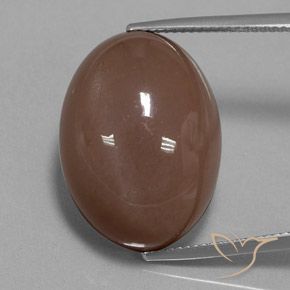 30.75 ct Brown Moonstone, 22.3 x 16.3 mm Oval Cut From India, Photo A