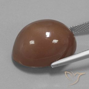 Moonstone Gemstone in 22 x 16.1 mm Size for Sale, Moonstone Stone in Warm Brown Color