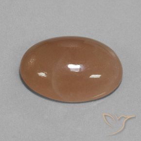 19.57 ct Brown Moonstone Stone, Natural Moonstone in Oval Cabochon Shape for Sale