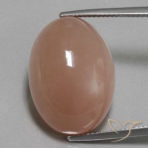 28.17 ct Orange Moonstone, 22.2 x 16.2 mm Oval Cut From India, Photo A