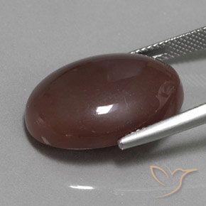 Moonstone Gemstone in 21.9 x 16 mm Size for Sale, Moonstone Stone in Medium Brown Color