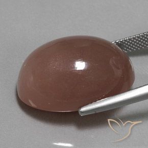 Moonstone Gemstone in 22.2 x 16 mm Size for Sale, Moonstone Stone in Cinnamon Brown Color
