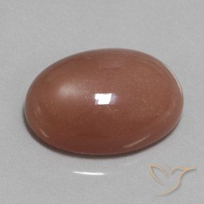 22.59 ct Brown Moonstone Stone, Natural Moonstone in Oval Cabochon Shape for Sale
