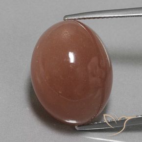 25.10ct Natural Reddish Brown Moonstone, Oval, Opaque