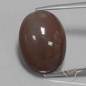 20.93ct Natural Medium Brown Moonstone, Oval, Opaque